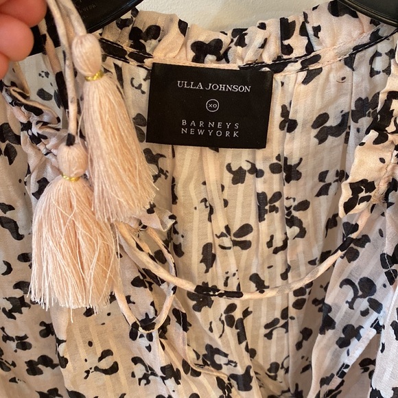 Ulla Johnson Pink Floral Top Blouse Size 2 Medium fits up to size 8 Barneys - Picture 3 of 7